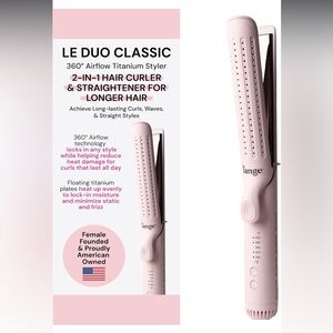 L'ange Le Duo Grande 360 2-in-1 Hair Styler Curling iron hair straightener